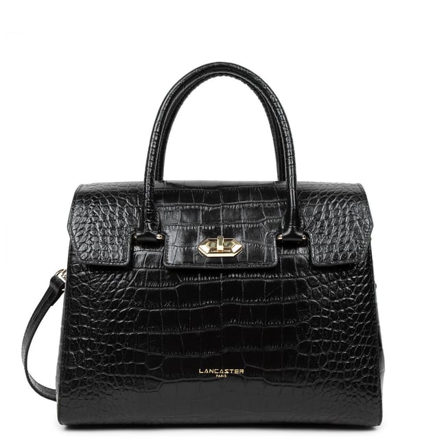 Sac à main en cuir motif croco EXOTIC CROCO - LANCASTER