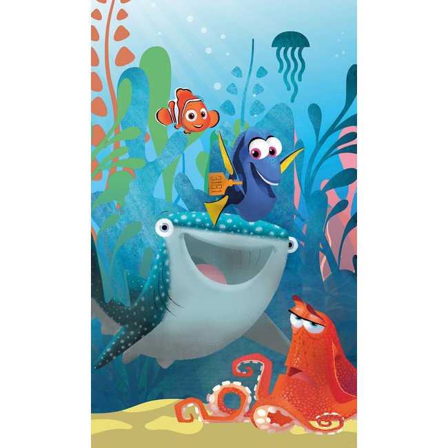 Papier peint Komar - Panel Finding Dory Aquarell - 120 x 200 cm Couleur bleu <span itemprop=