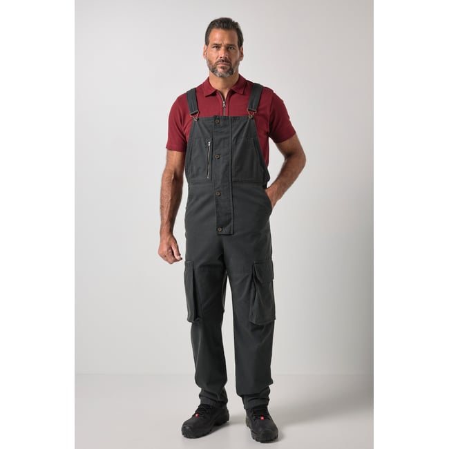 Salopette avec de nombreuses poches anthracite <span itemprop=