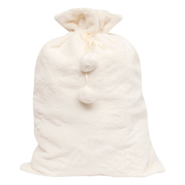 HOTTE imitation fourrure CREME 50X70CM Couleur blanc <span itemprop=