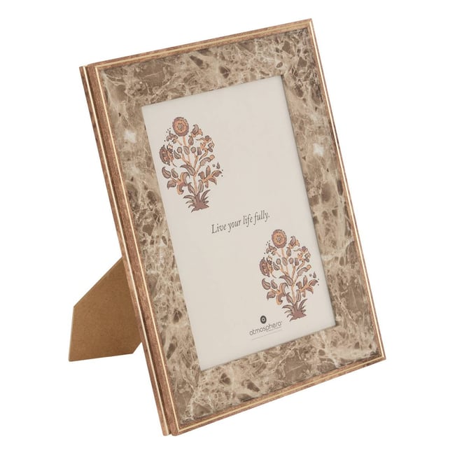 Cadre-photo rectangulaire MABLE Couleur marron <span itemprop=