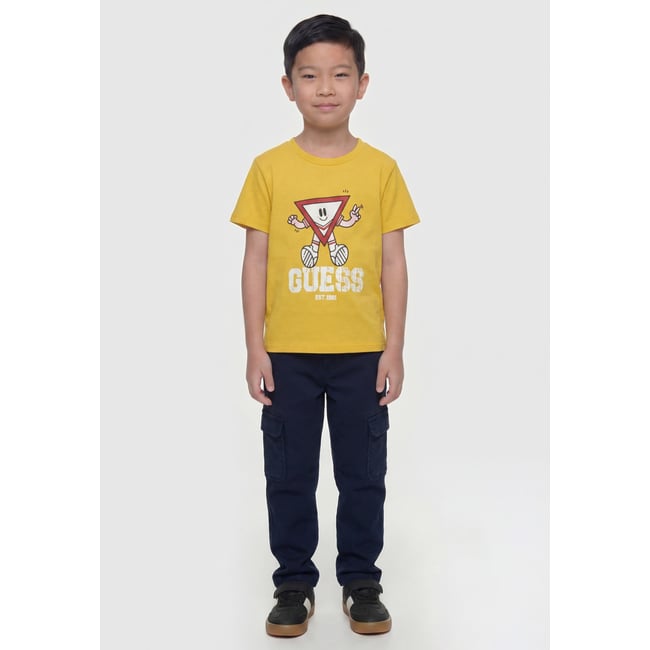 T-Shirt Imprimé jaune <span itemprop=