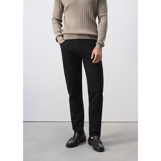 Jean Patrick slim fit Ultra Soft Touch black denim <span itemprop=