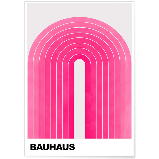 Affiche Bauhaus 40 Couleur blanc <span itemprop=