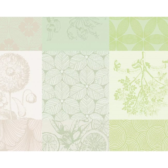 Set pur coton MILLE PARFUMS verde <span itemprop=