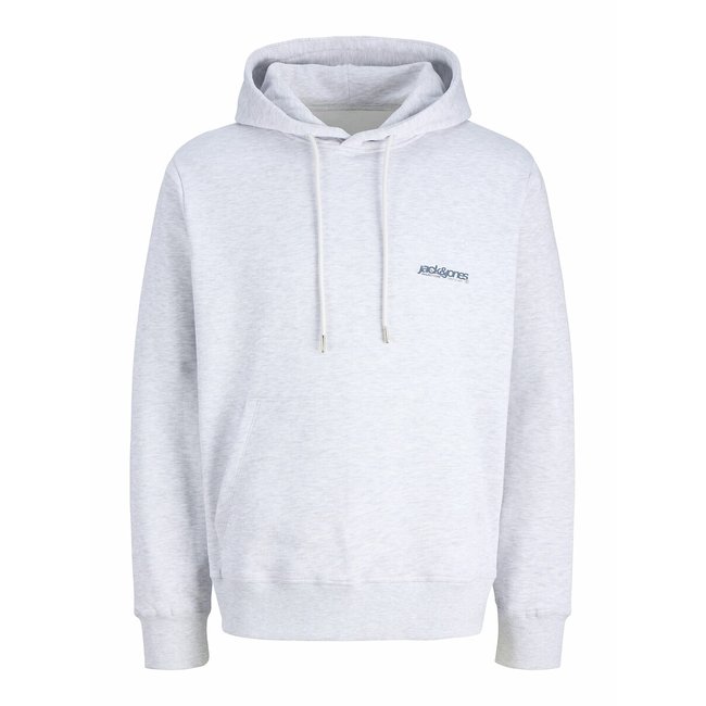 Худи с капюшоном и принтом сзади белый меланж JACK & JONES
