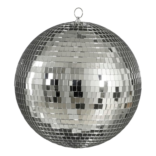 Boule à facettes Ø30 cm LUZZ Couleur argent <span itemprop=