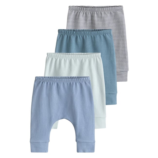 Legging bébé, lot de 4 bleu sarcelle <span itemprop=
