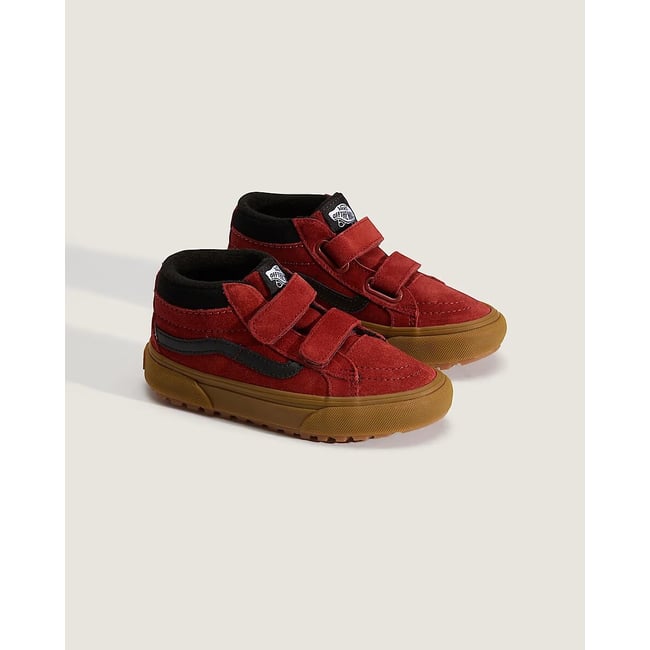 Baskets hautes en cuir, SK8-MID REISSUE V bordeaux <span itemprop=