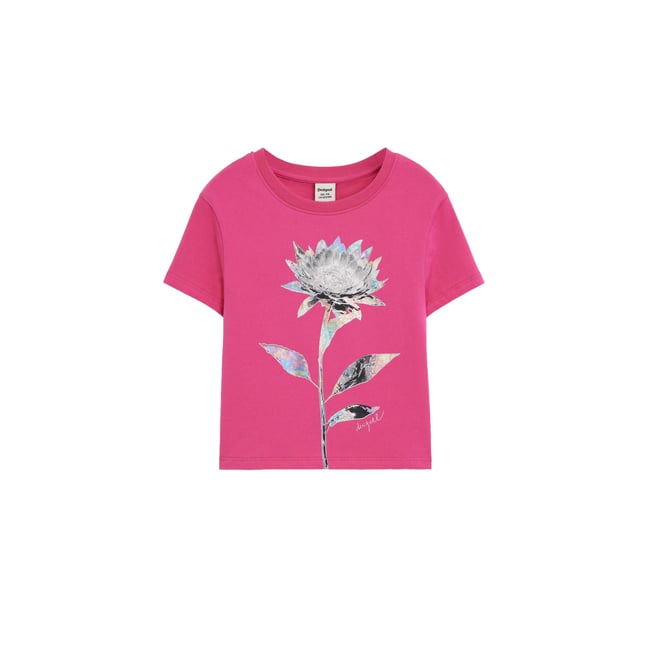 T-shirt imprimé rose <span itemprop=