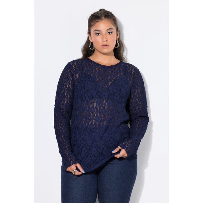 T-shirt en dentelle, coupe ajustée - STUDIO UNTOLD