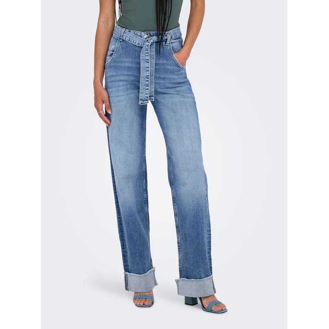 Jean À Jambe Large light blue denim <span itemprop=