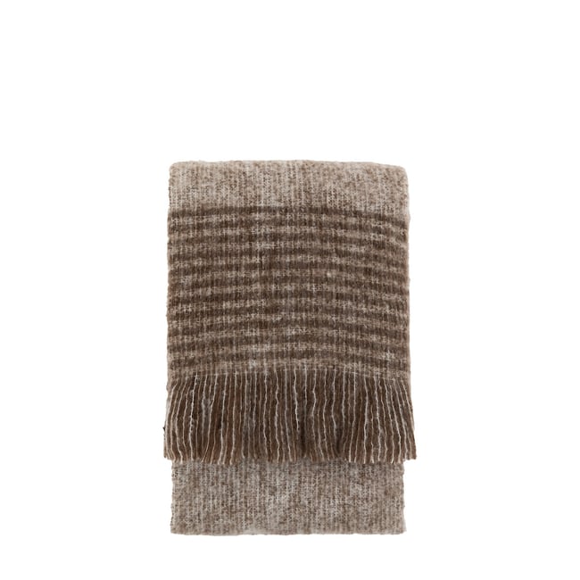 Neutral Cosy Throw, brown              , SO'HOME