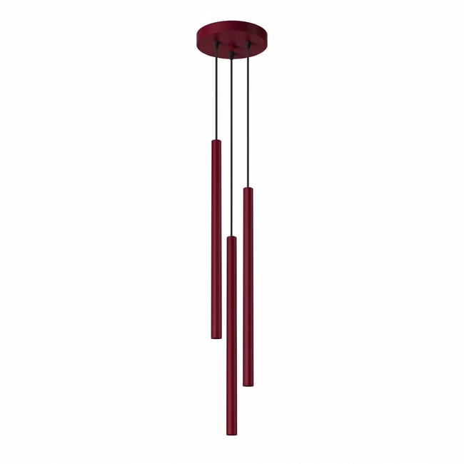 Suspension Acier Bordeaux G9 3 PASTELO Couleur bordeaux <span itemprop=