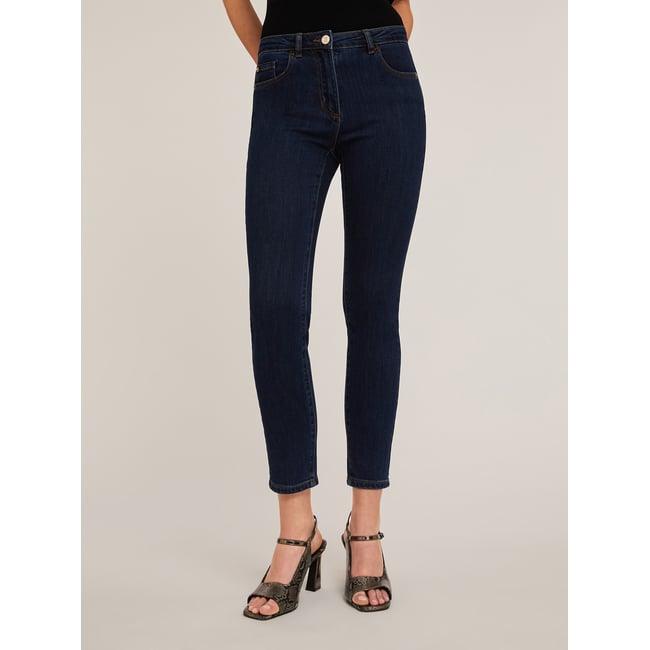 Jean skinny push-up Gisele bleu <span itemprop=