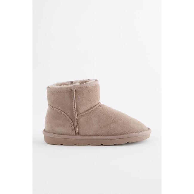 Bottes à enfiler coupe classique gris neutre <span itemprop=