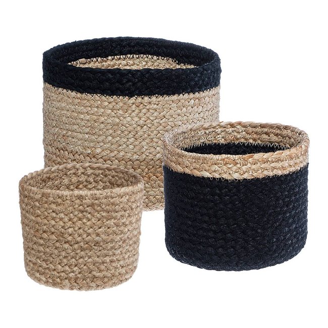 Set de 3 paniers Couleur multicolore <span itemprop=