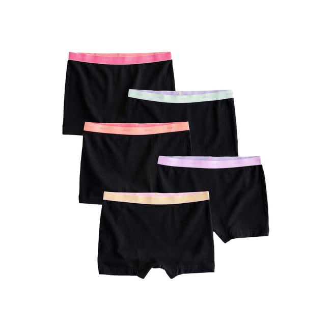 Shorty, lot de 5 noir <span itemprop=
