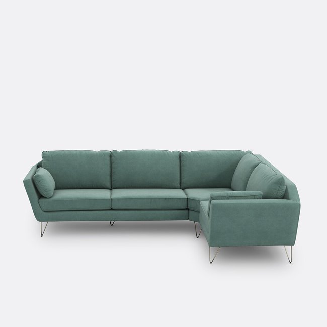 Sofá rinconero XL de terciopelo, Topim - LA REDOUTE INTERIEURS