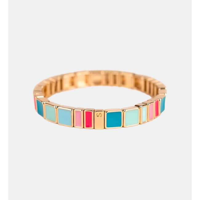 Bracelet facettes carrées serties - SIMONE A BORDEAUX