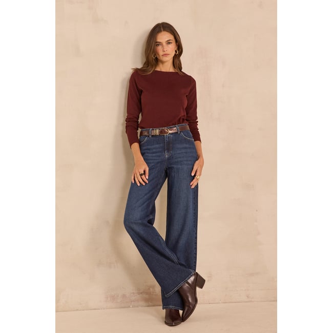 Jean large SCOTT denim brut <span itemprop=