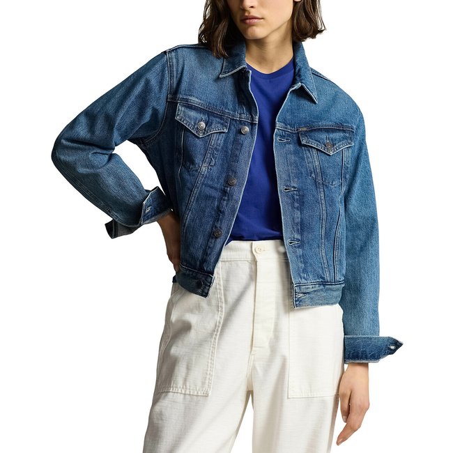 Denim flag jacket blue Polo Ralph Lauren La Redoute