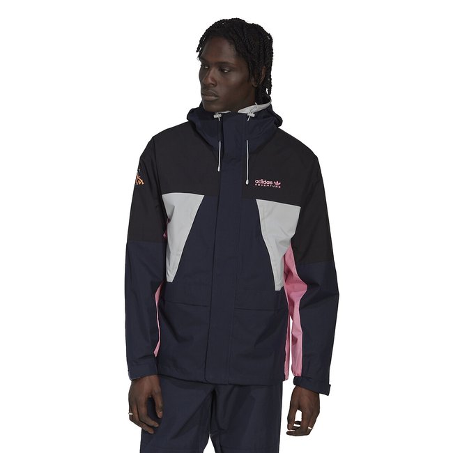 Adventure hooded coat navy blue Adidas Originals La Redoute