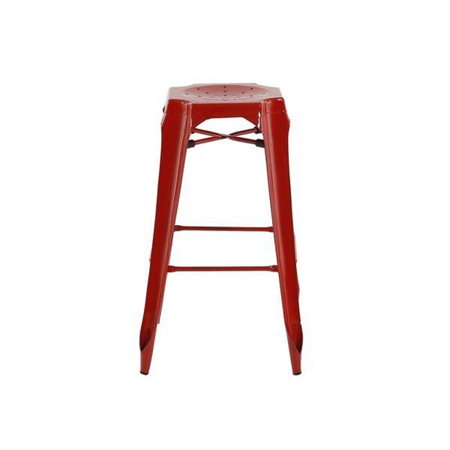 Tabouret de bar industriel en métal argenté Indus - ZAGO
