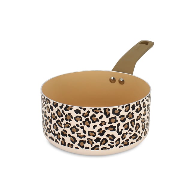 Casserole 18cm en aluminium recyclé, LEOPARD léopard <span itemprop=