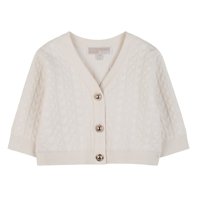 Gilet à boutons riz <span itemprop=