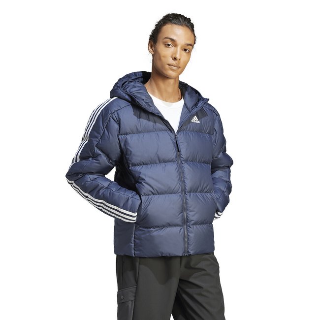 Doudoune semi epaisse a capuche essentials bleu marine Adidas Performance La Redoute