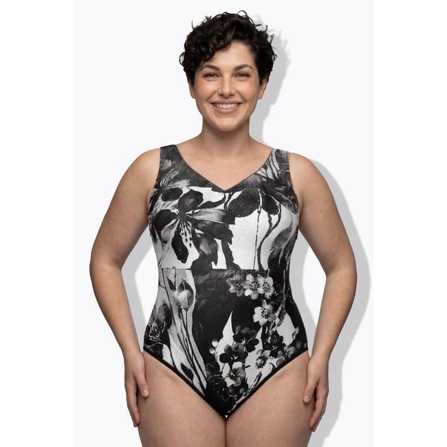 Maillot de bain sans bonnets souples noir <span itemprop=