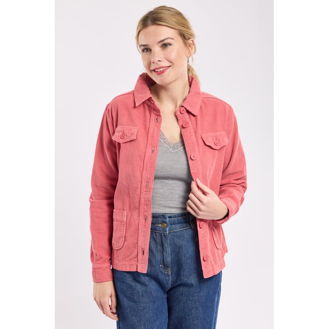 Veste velours côtelé  DEAUVILLE rosy <span itemprop=