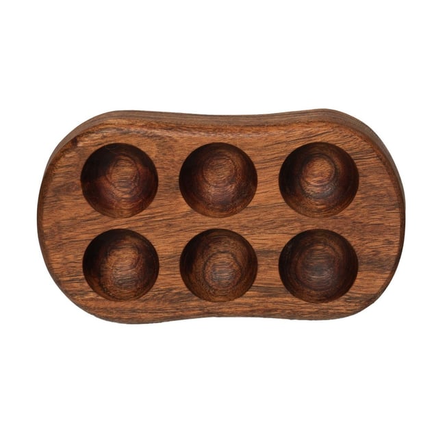 Plateau à œufs Seve 17x10 cm - SEVE Couleur marron <span itemprop=