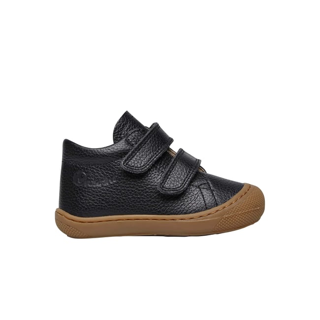 Chaussures premiers pas en cuir COCOON VL noir <span itemprop=