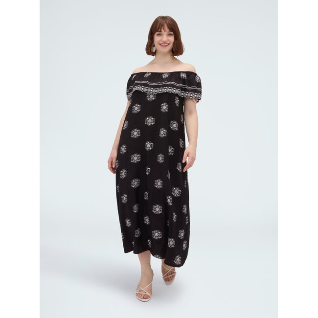Robe Chill épaules dénudées noir <span itemprop=
