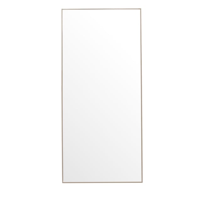 Miroir rectangulaire en aluminium 85x190cm- ORLANDO Couleur beige <span itemprop=