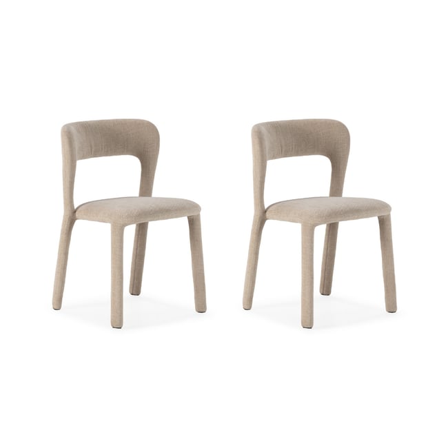 Chaise tissu, PIA Couleur beige <span itemprop=