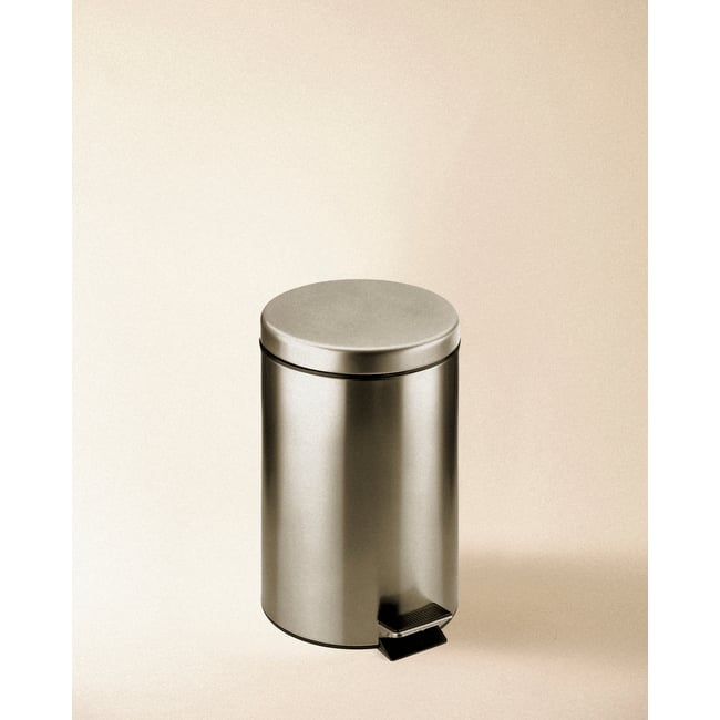Poubelle À Pédale (3l)  ARCHITECT Couleur acier inoxydable brillant <span itemprop=