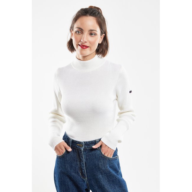 Pull col montant en laine mérinos COMBOURG - ARMOR-LUX