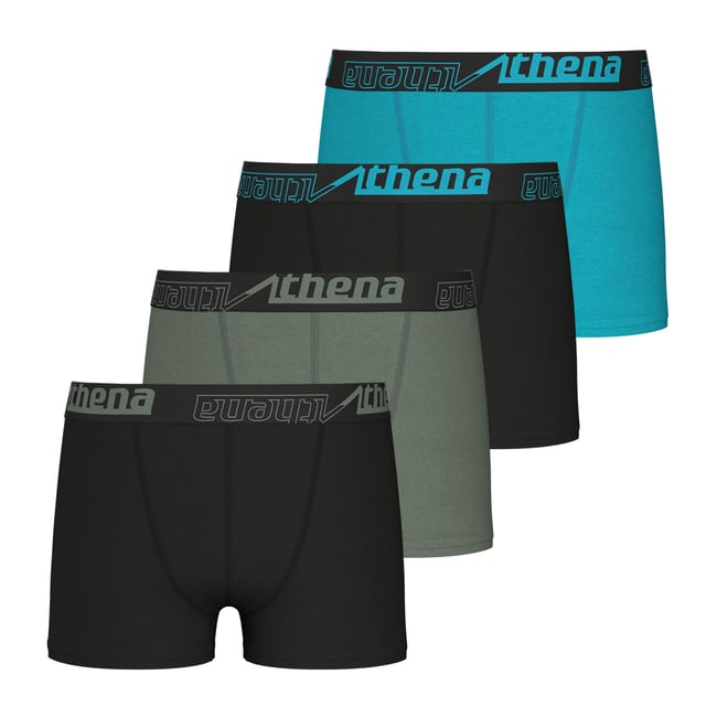 Boxers, lot de 4, ECOPACK SPORT noir-bleu-vert <span itemprop=