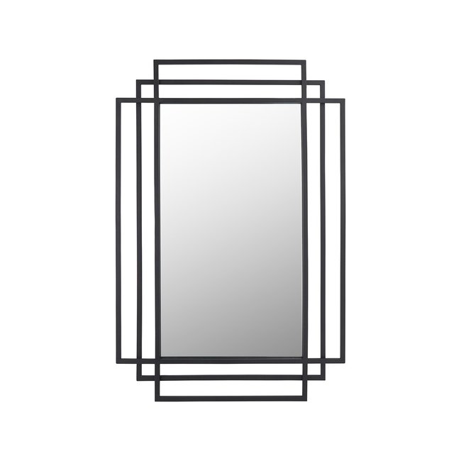 60x92cm Rectangular Multi Framed Wall Mirror, black, ÉDITÉ