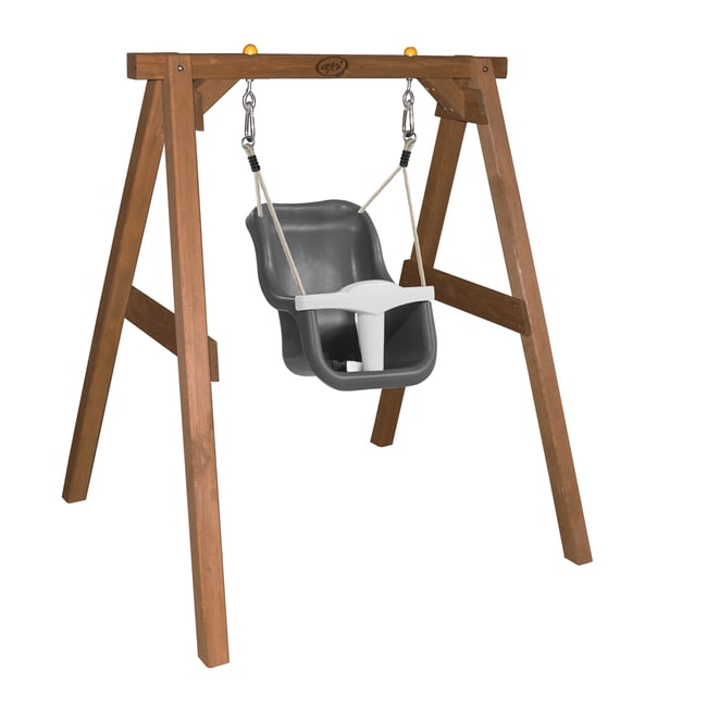 AXI Baby Swing Marron avec assise Gris et blanche - AXI HOUSE
