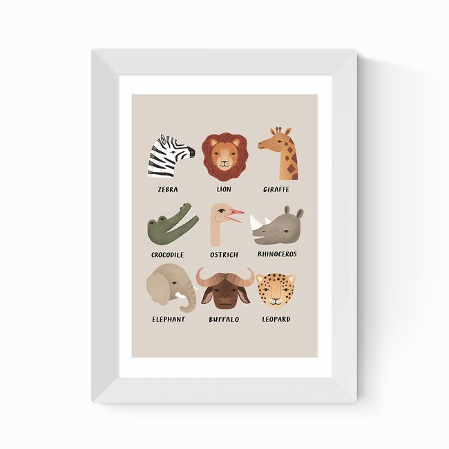 Animal Safari In Stone by Kid of the Village - EAST END PRINTS