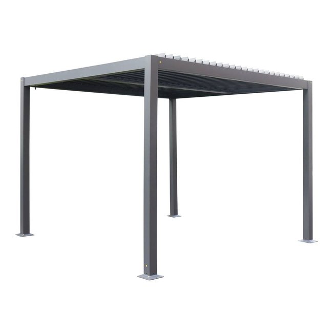 Pergola autoportante 3x3m EVONIS gris graphite <span itemprop=