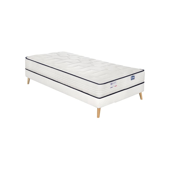 Ensemble L'INTEMPOREL, matelas ressorts ensachés 160x200, extra ferme, H24 + 2 sommiers - SIMMONS