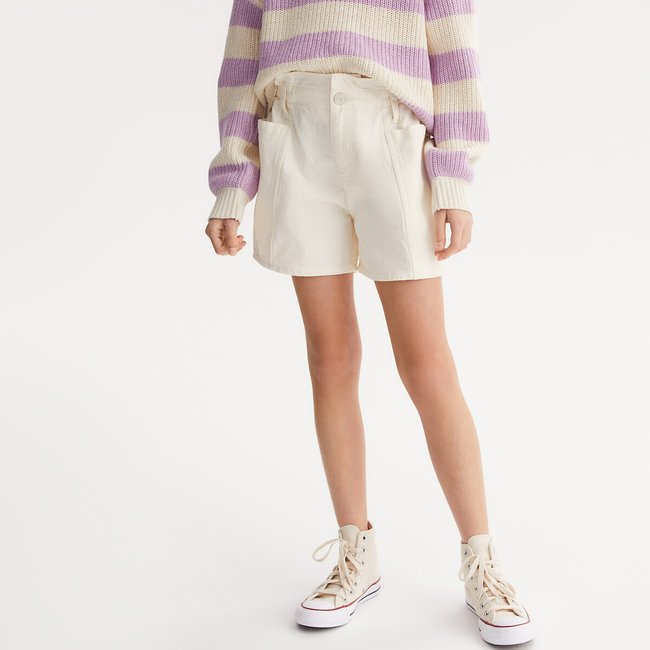 Shorts paperbag ecru LA REDOUTE COLLECTIONS