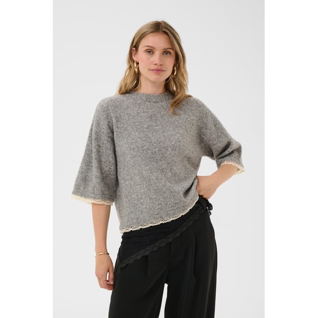 Pullover tricoté - CREAM