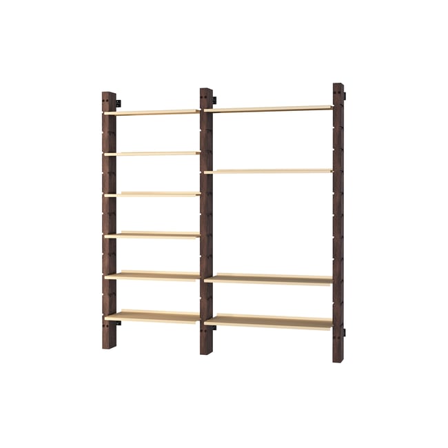 Ravi étagère murale – 2 sections Couleur jaune beurre <span itemprop=