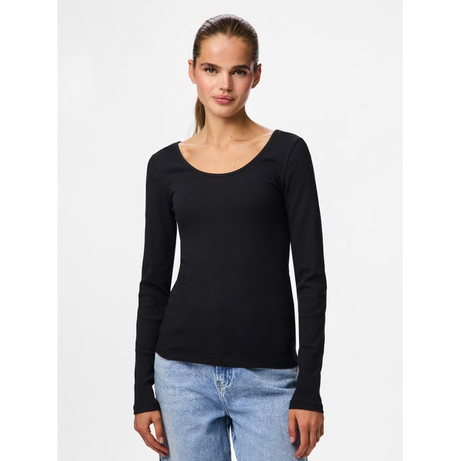 Top À Manches Longues noir - black <span itemprop=